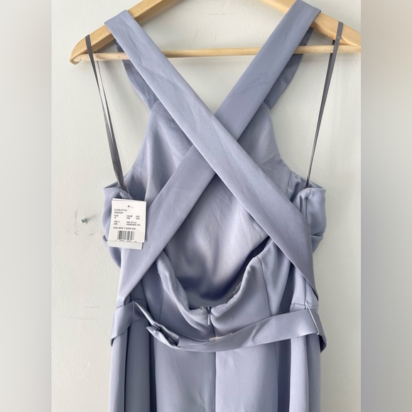 NWT Vera Wang White Halter Dress Gown - Picture 7 of 14